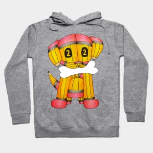 Pencil Puppy Drawing Hoodie